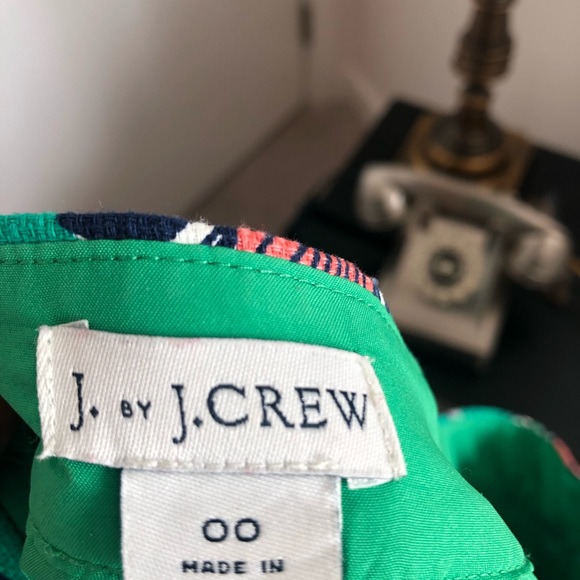 J Crew Green / Black/ Pencil skirt $45 Size 00 - Picture 7 of 9